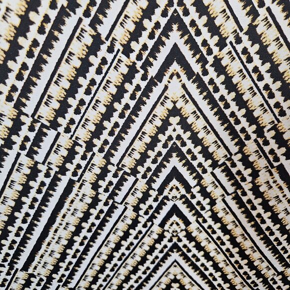 Lane Bryant 22/24 Print Wide-Leg Pants Elastic Waist Black White Career date - Picture 7 of 12